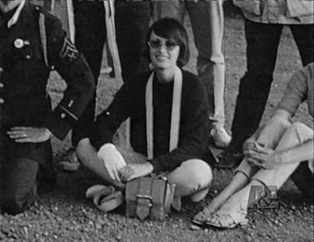 Marcia in the Rain People crew photo, 1968; from A&E George Lucas Biography